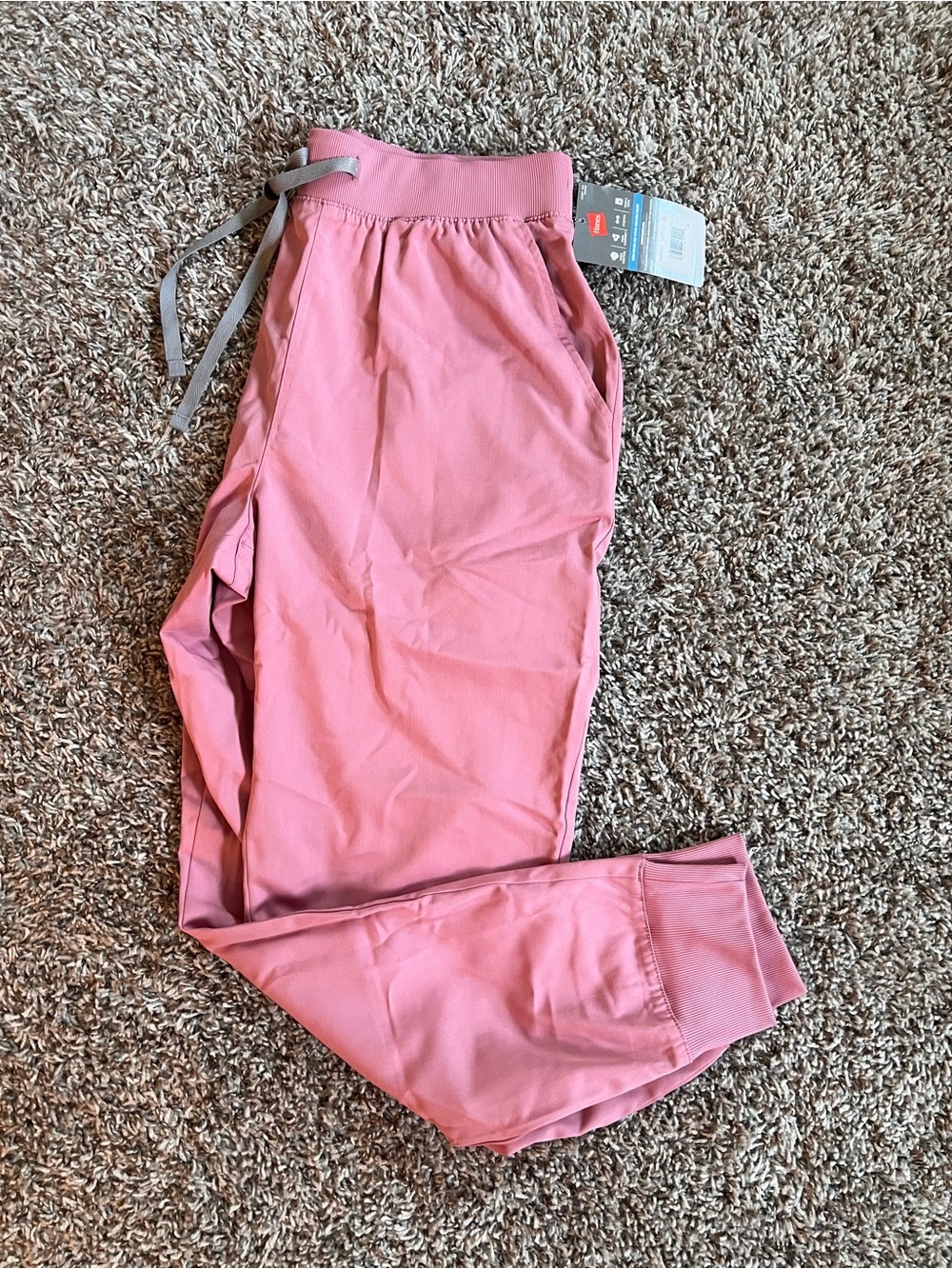 Hanes Women’s Scrubs Drawstring Jogger Pants New with Tags Size Large